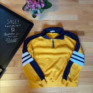 Yellow and Blue Sweatshirt